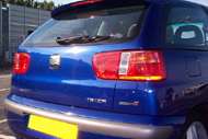 Photo de l'Ibiza Cupra Bleu impérial