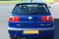 Photo de l'Ibiza Cupra Bleu impérial