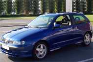 Photo de l'Ibiza Cupra Bleu impérial
